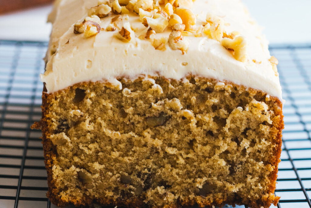 Moist Coffee and Walnut Cake