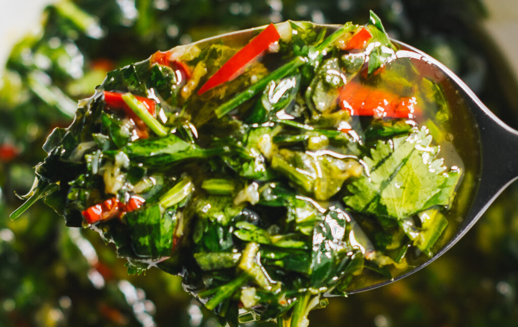 Homemade Spicy Chimichurri Sauce