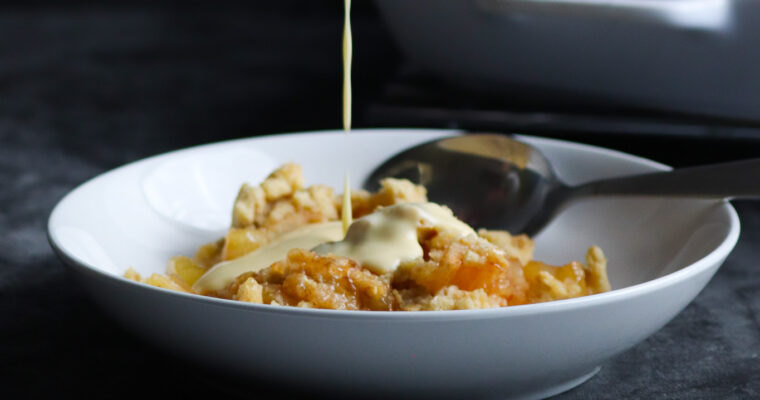 The Best Apple Crumble and Custard