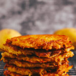 Stack of potato fritters