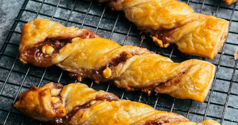 Chocolate Torsades (French Chocolate Twists with White Chocolate & Raspberry Jam)